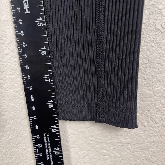 YEAR OF OURS Ribbed Football Legging Black Lace Up High‎ Waist Full Length Small - Picture 10 of 12